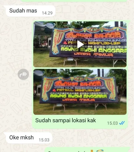 Pengiriman Papan Bunga Sitiluhur Gembong